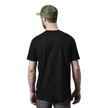 Yeti Badge Kurzarm-Shirt, Black/Grey, Grösse L